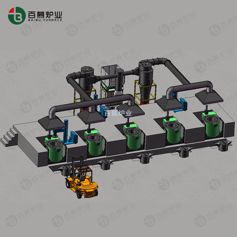 熔鋁爐除氣機旋風除塵叉車轉(zhuǎn)運方案